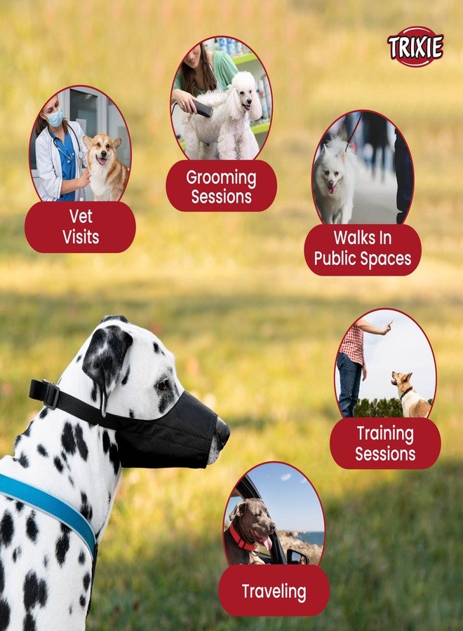 Trixie: - Nylon Muzzle for Dogs, Made with Durable Nylon, Lightweight and Fully Adjustable, Helps Protect Your Dog and The Surroundings, Can be Used During Exercise and Play - XS-S (Pack of 3) - Image 5